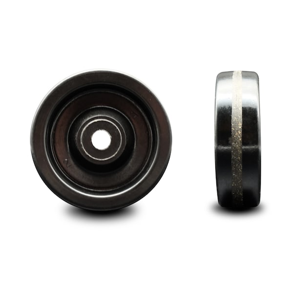 SCC - 4" Phenolic Wheel Only - 3/8" Bore - 600 lbs Capacity